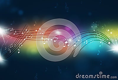 Music Notes Party Background