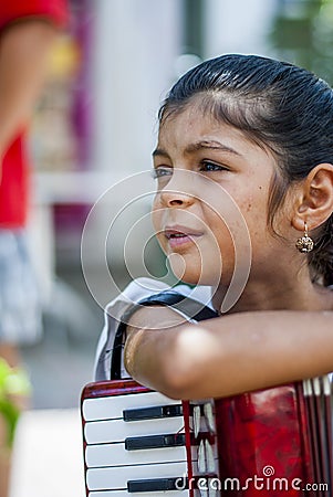 Musician Gipsy girl