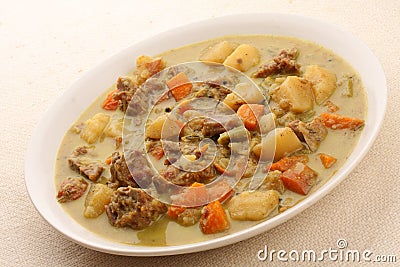 Mutton stew with vegetables