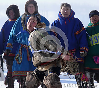 Nadym, Russia - March 15, 2008: the national holiday - the Day o