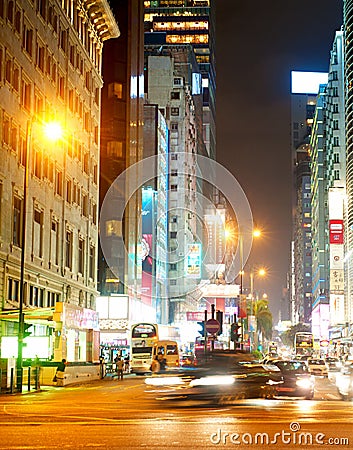 Nathan Road at night