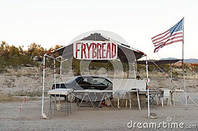 Native American Frybread Roadside Trading Post, nr Sedona, AZ, U