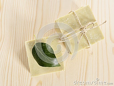 Natural Aromatherapy Artisanal Soap in a Spa