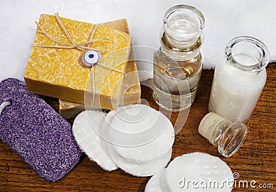 Natural soaps and skincare products