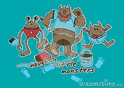 Naughty little monsters