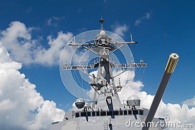 Naval destroyer war ship