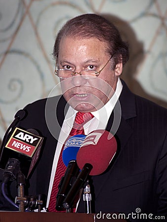 Nawaz Sharif the current Prime Minister of Pakistan