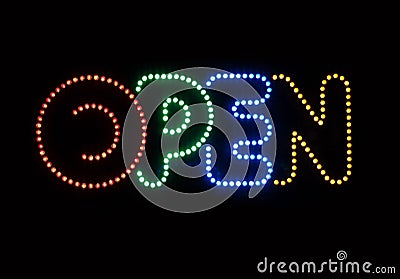 Neon Sign Open