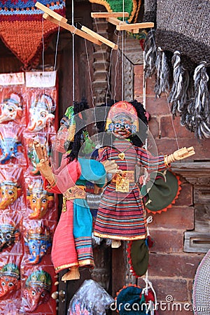 Nepalese puppets in Kathmandu