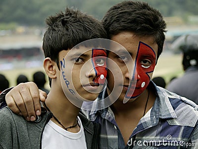 Nepali Fans in Nepal vs Hongkong Cricket match