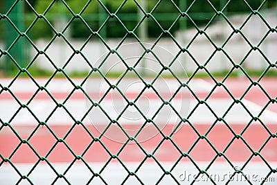 Net of tennis cort