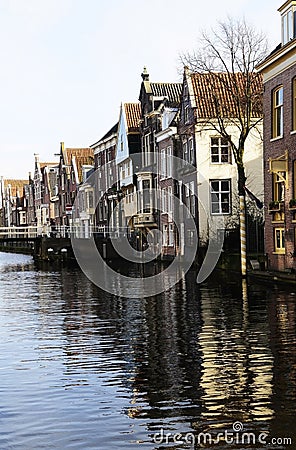Netherlands Typical Buildings, Bridge and Canal