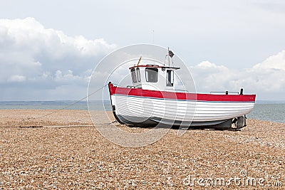 New fishing boat seen ashore