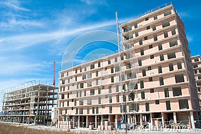 New house under construction, Spain