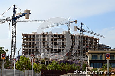New Housing Being Built In Spain