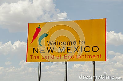 New Mexico Welcome Sign