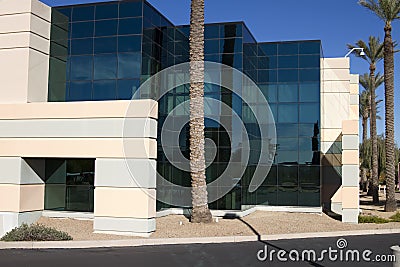 New modern corporate office building exterior