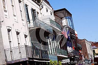 New Orleans Bourbon Street Architecture