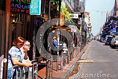 New Orleans Bourbon Street by Day