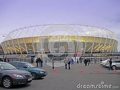 New sport olympic stadium in kiev, football,