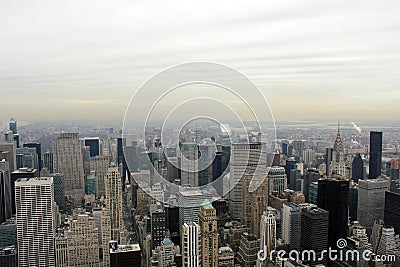 New york aerial with the chrysler building