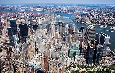 New York City - Downtown Manhattan Sky View