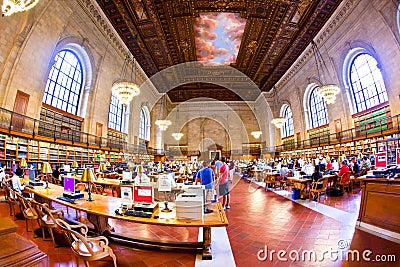 Inside famous New York Public Library