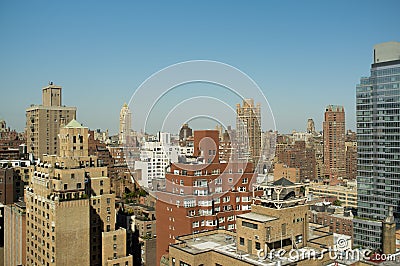 New York City Skyline view of Upper East Side