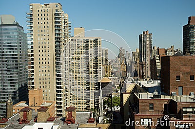 New York City Skyline view of Upper East Side