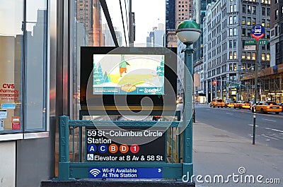 New York City Subway Columbus Circle Station