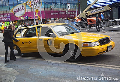New York City Taxi at the Times Square