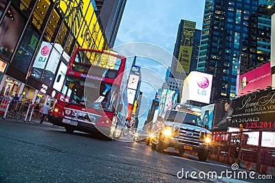 New York City 4 times square night