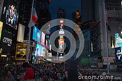 New York City 4 times square night