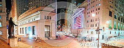 New York City Wall Street panorama