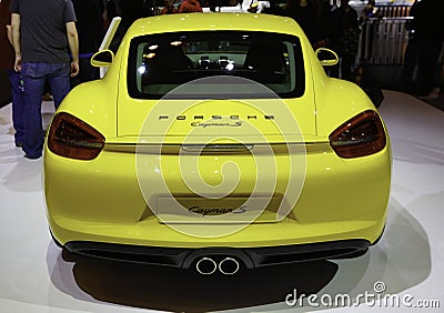 Porsche Cayman S showcased at the New York Auto Show