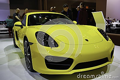 Porsche Cayman S showcased at the New York Auto Show