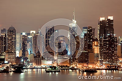 New York Manhattan at Night