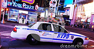 New York Police Department office in Times Square