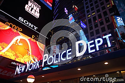 New York Police Department, Times Square, Manhatta