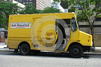 New York Post Delivery Truck