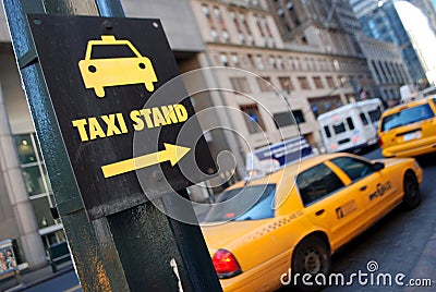 New York taxi stand