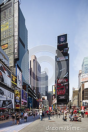 New York Times Square, editorial