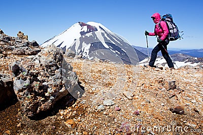 New Zealand mountain trekking