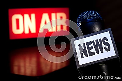 News Microphone On-Air