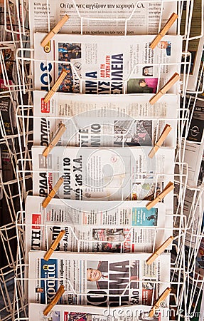 Newspaper stand