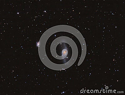 NGC3718 warped spiral galaxy in Ursa Major