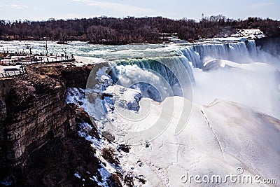 Niagara Falls in winter.