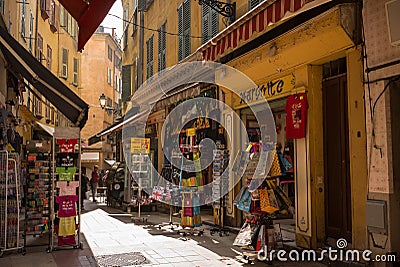 Nice France Street Scene Shops