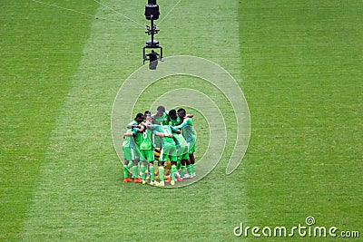 Nigeria Team at FIFA World Cup Brazil 2014 filmed