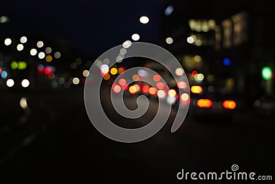 Night city road